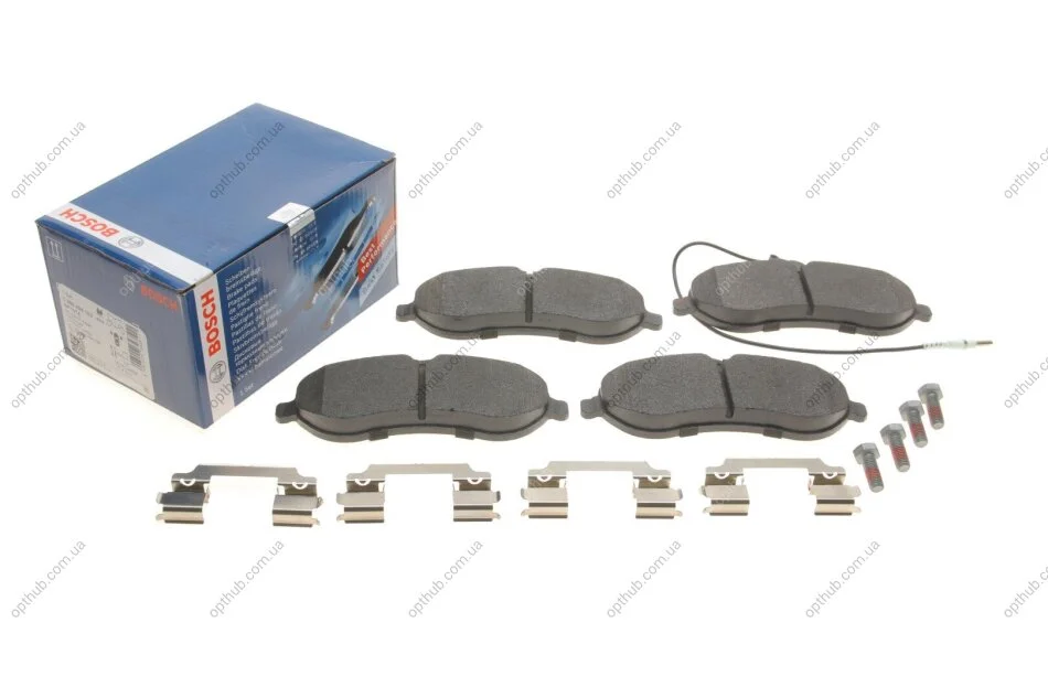 Колодка гальм. диск. CITROEN/FIAT/PEUGEOT JUMPY/SCUDO/EXPERT передн. (вир-во Bosch) BOSCH 0 986 494 163 (фото 1)