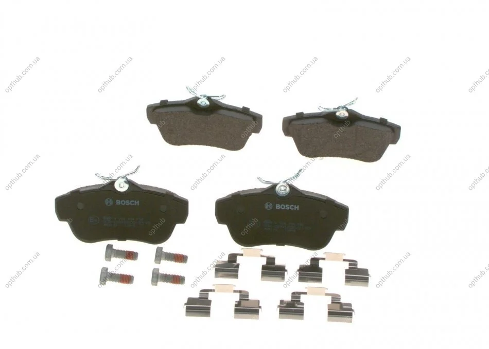 Колодки гальмівні (задні) Fiat Scudo/Peugeot Expert 1.6D/2.0D 07- (opt-om) BOSCH 0 986 494 192 (фото 1)