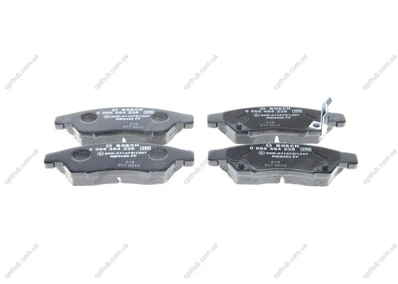 Гальмівні колодки дискові BOSCH 0986494238 (фото 1)