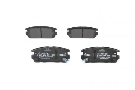 Колодки гальмівні (задні) Opel Antara A/Chevrolet Captiva 06- UA63 BOSCH 0 986 494 251