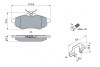 Колодки гальмівні (передні) Citroen C2 03-12/Citroen С3 02- (opt-om) BOSCH 0 986 494 262 (фото 5)
