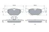 Колодка гальм. диск. BMW 1(E81,87) 05-,3(E90,91) 07-,X1(E84) 09- задн. (вир-во Bosch) BOSCH 0 986 494 272 (фото 5)