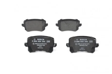 Колодка торм. диск. AUDI Q3, VW PASSAT, TIGUAN задн. (пр-во Bosch) BOSCH 0 986 494 344