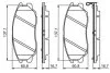Колодки гальмівні (передні) Hyundai Terracan/Equus/Kia Amanti 99- UA63 BOSCH 0 986 494 347 (фото 2)