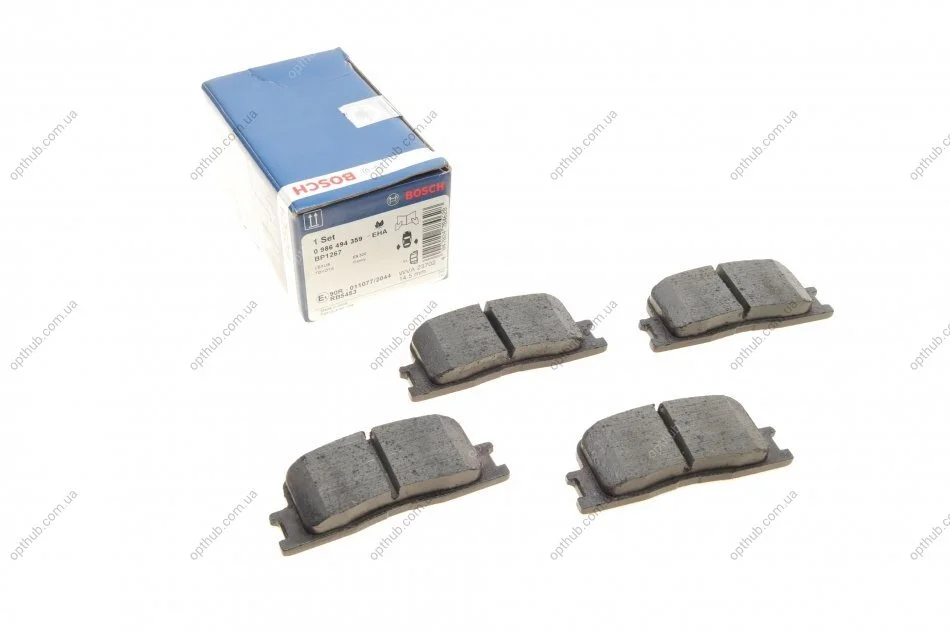 Колодка гальм. диск. TOYOTA CAMRY (_V20), CAMRY (_V30) задн. (вир-во Bosch) C.I.U BOSCH 0 986 494 359 (фото 1)