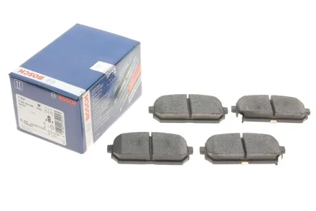 Комплект гальмівних колодок задн, KIA CARENS III 1.6-2.0LPG 09.06-06.13 BOSCH 0 986 494 400