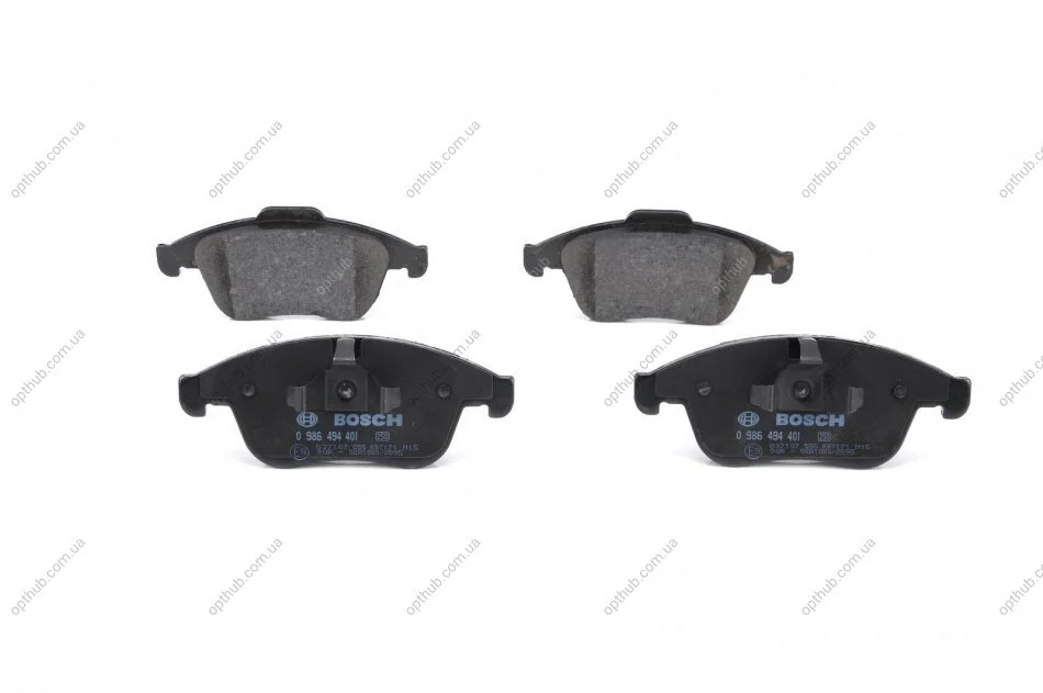 Колодка гальм. диск. RENAULT MEGANE III 08 - передн. (вир-во Bosch) BOSCH 0 986 494 401 (фото 1)