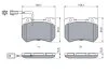 Колодки гальмівні дискові ПЕРЕДН ALFA ROMEO 159 1.8-2.2 05- 0 986 494 402-ua BOSCH 0986494402 (фото 4)