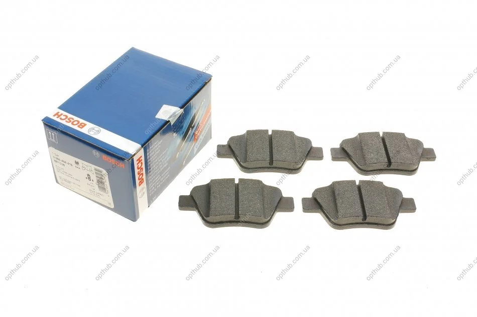 Колодка гальм. диск. AUDI A3 11-13 R (D1456) задн. (вир-во Bosch) BOSCH 0 986 494 416 (фото 1)