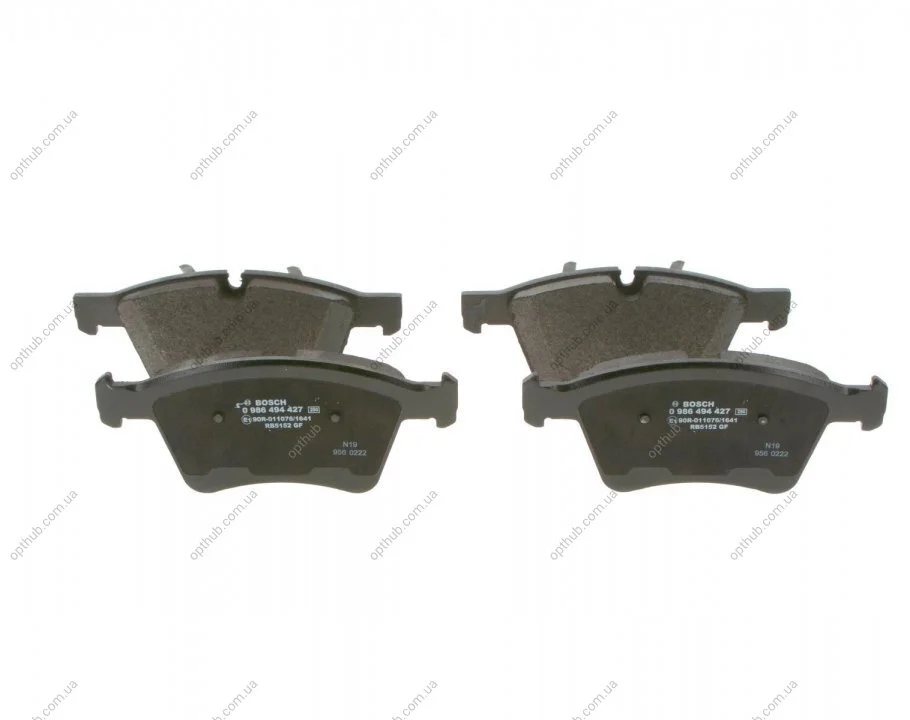 Колодки гальмівні (передні) MB GL-class (X164)/M-class (W164)/R-class (W251/V251) 06-14 (opt-om) BOSCH 0 986 494 427 (фото 1)