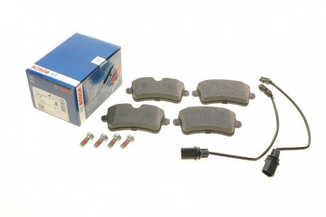 Колодки гальмівні (задні) Audi A8 09- / A7 Sportback 13-18 (Lucas) Q+ (з датчиками) (opt-om) BOSCH 0 986 494 446