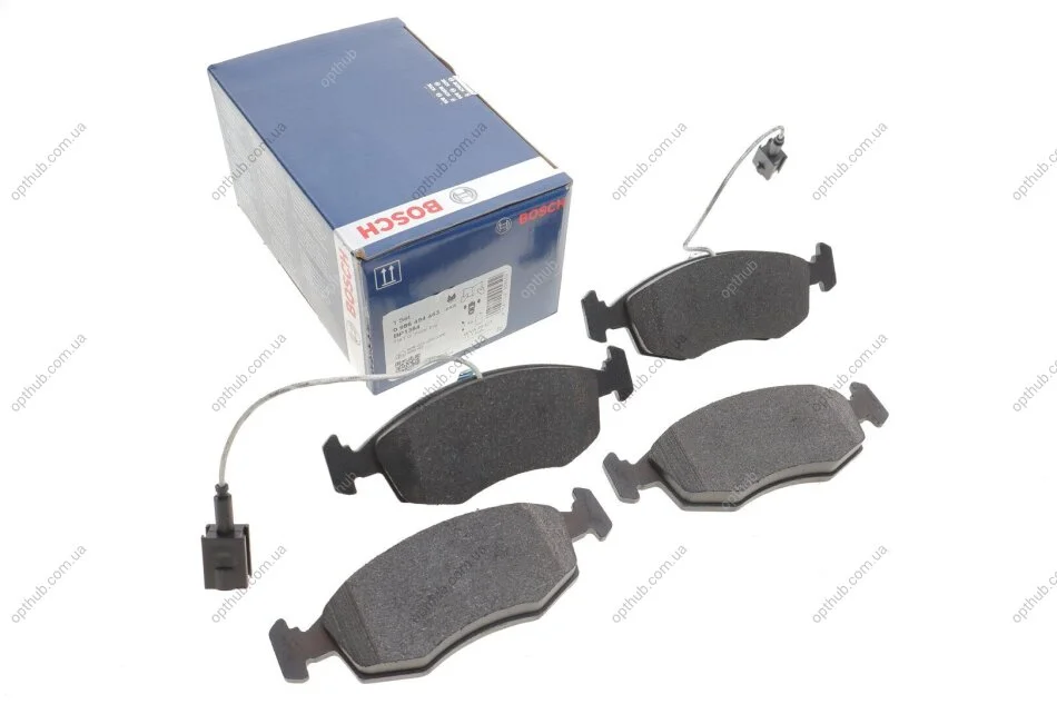 Колодки гальмівні дискові ПЕРЕДН FIAT 500 0.9 TWINAIR 2010-,GRANDE PUNTO 1.2,1.3 MULTIJET, 1.4 2 -ua BOSCH 0 986 494 463 (фото 1)