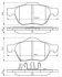 Комплект гальмівних колодок передн, TOYOTA AVENSIS, COROLLA 1.4-2.0D 05.97-02.03 BOSCH 0986494485 (фото 1)