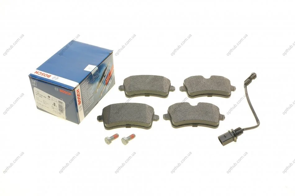 Колодка гальм. диск. AUDI A6 2.0-3.0 2011-,A8 2.0-6.3 09- задн. (вир-во Bosch) BOSCH 0 986 494 488 (фото 1)