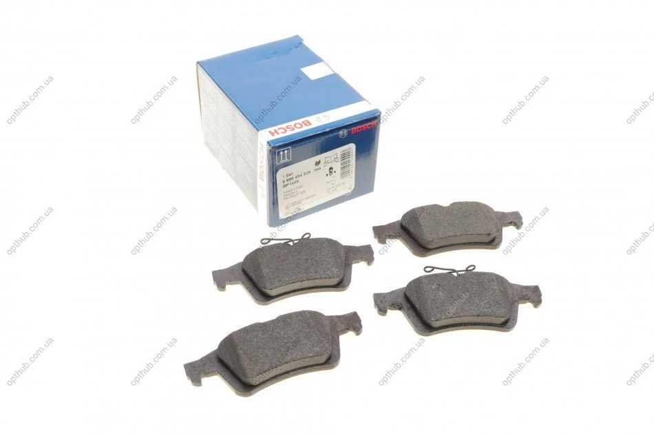 Комплект гальмівних колодок (задніх) Citroen C5/Ford C-Max 07-/Focus/Connect 04-13/Renault UA63 BOSCH 0 986 494 528 (фото 1)