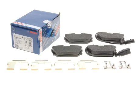Колодки тормозные (задние) VW T4 90-03 (с датчиками) UA63 BOSCH 0 986 494 529