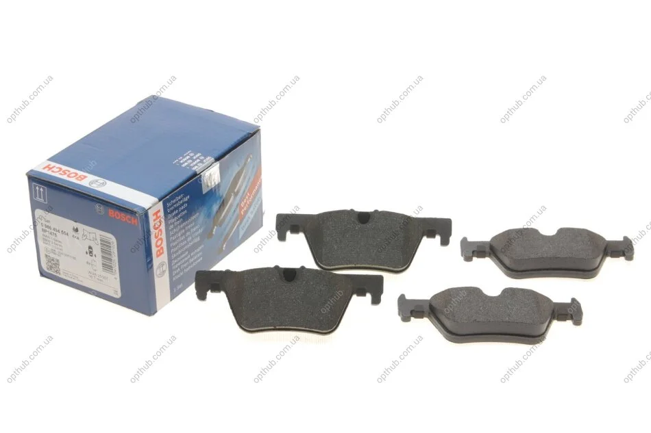 Колодка гальм. диск. BMW 1(F20) 116D-125I 2010-,3(F30) 316-328 2011- задн. (вир-во Bosch) BOSCH 0 986 494 554 (фото 1)