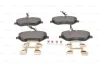 Комплект гальмівних колодок передн, CITROEN C5 III, C6 PEUGEOT 407, 607 1.6D-3.0 02.00- BOSCH 0986494585 (фото 6)