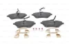 Комплект гальмівних колодок передн, CITROEN C5 III, C6 PEUGEOT 407, 607 1.6D-3.0 02.00- BOSCH 0986494585 (фото 7)
