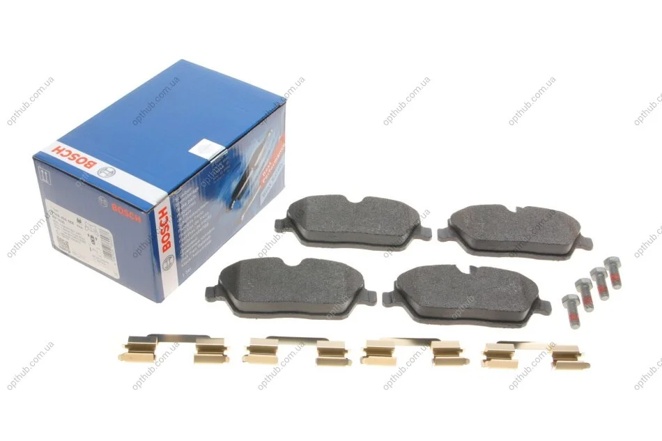 Колодки гальмівні (передні) BMW 1 (E81/E82/E87/E88) 04-13/2 (F45) 14-18 UA63 BOSCH 0 986 494 588 (фото 1)