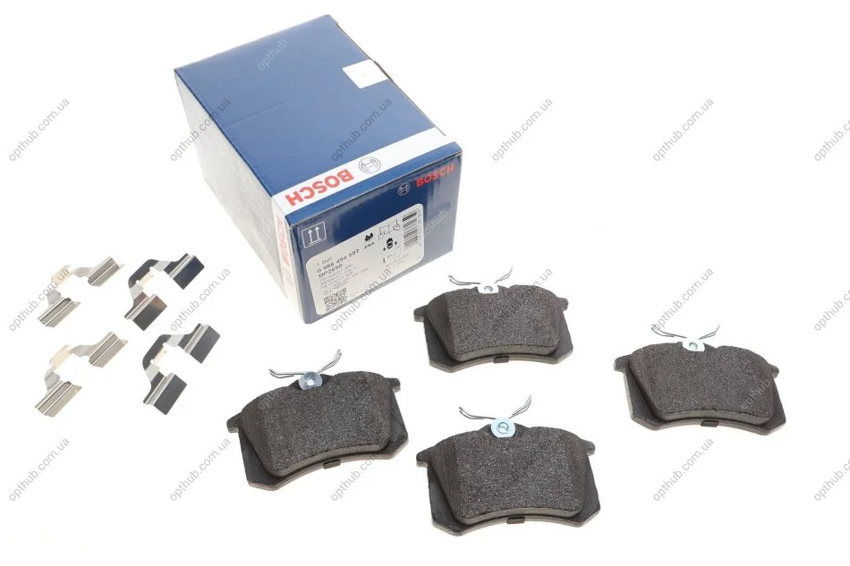 Колодки гальмівні (задні) VW Golf/Passat 83-02/ Peugeot 405 87-96 UA63 BOSCH 0 986 494 597 (фото 1)