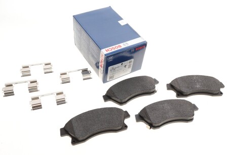 Колодки гальмівні (передні) Chevrolet Aveo 11-/Opel Astra J 09- (з прижимною пластиною) UA63 BOSCH 0 986 494 644