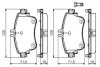 Колодки гальмівні (передні) MB A-class (W176)/B-class (W246) 11-18 UA63 BOSCH 0 986 494 663 (фото 2)