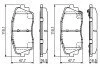 Гальмівні колодки дискові BOSCH 0986494688 (фото 7)