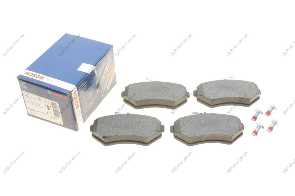 Колодки гальмівні (передні) Audi A4 95-01/VW Golf III/IV -02/Caddy II -04/Vento -98 (Lucas) UA63 BOSCH 0 986 494 726 (фото 1)