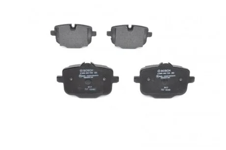 Колодки гальмівні (задні) BMW 5 (F10/F11/F18)/6 (F12/F13) 09- (TRW) UA63 BOSCH 0 986 494 759