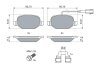 Колодки гальмівні дискові ЗАДН FIAT LINEA (323) 1.4/ 1.4 T-JET/ 1.6/ 1.9 16V/ 1.3 D MULTJET 06/07- -ua BOSCH 0986494776 (фото 5)