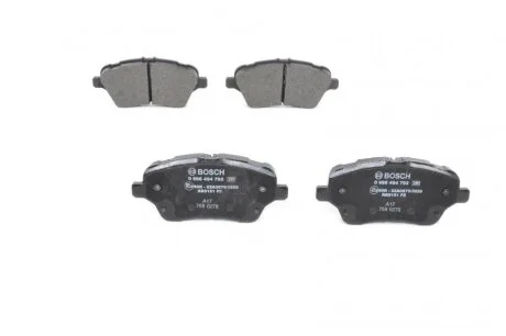Колодки тормозные дисковые передние FORD TOURNEO COURIER 1.0-1.6 2014-,FIESTA VI 1.6 2013-,B-MAX 2012- BOSCH 0 986 494 792