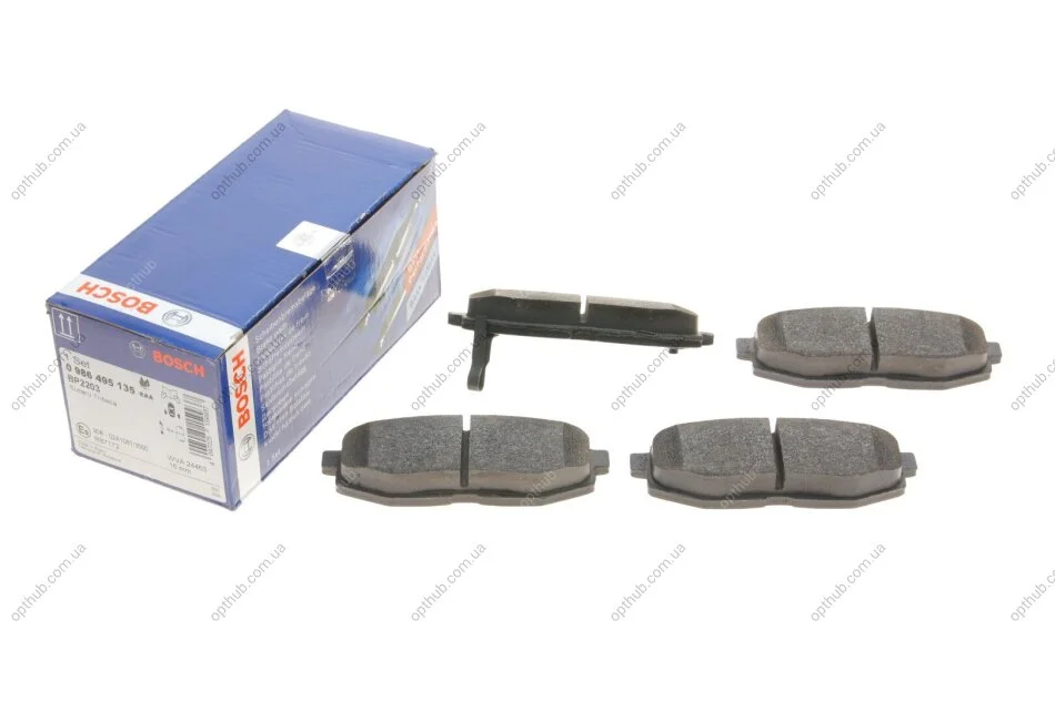 Колодки гальмівні (задні) Subaru Forester 13- (opt-om) BOSCH 0 986 495 135 (фото 1)