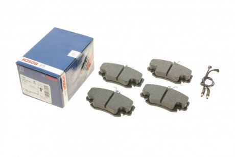 Колодки гальмівні дискові ПЕРЕДН DACIA LOGAN 05- BOSCH 0 986 495 212 (фото 1)