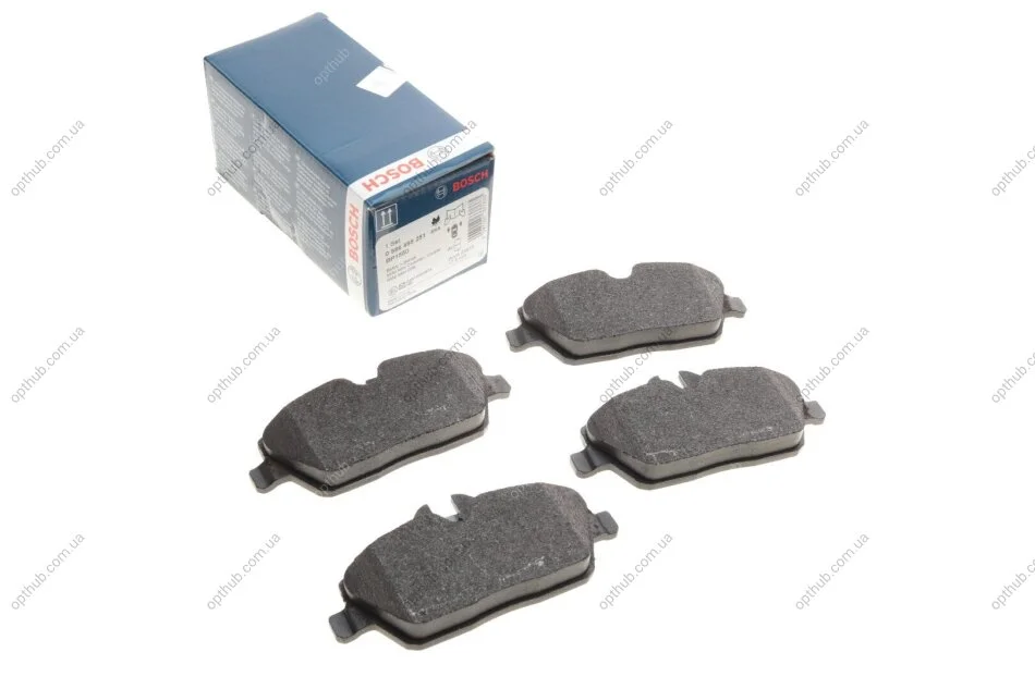 Колодки гальмівні (передні) BMW 1 (E81/E82/E87/E88) 04-13/2 (F45) 14-18 UA63 BOSCH 0 986 495 251 (фото 1)