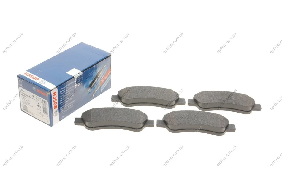 Колодки гальмівні (задні) Citroen Jumper/Fiat Ducato/Peugeot Boxer 06- (з аксесуарами) 0 986 495 254 UA63 BOSCH 0986495254 (фото 1)