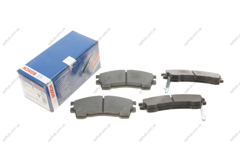 Колодки гальмівні (передні) Mazda 626 IV/V 91-02/MX-6 92-97 UA63 BOSCH 0 986 495 265 (фото 1)