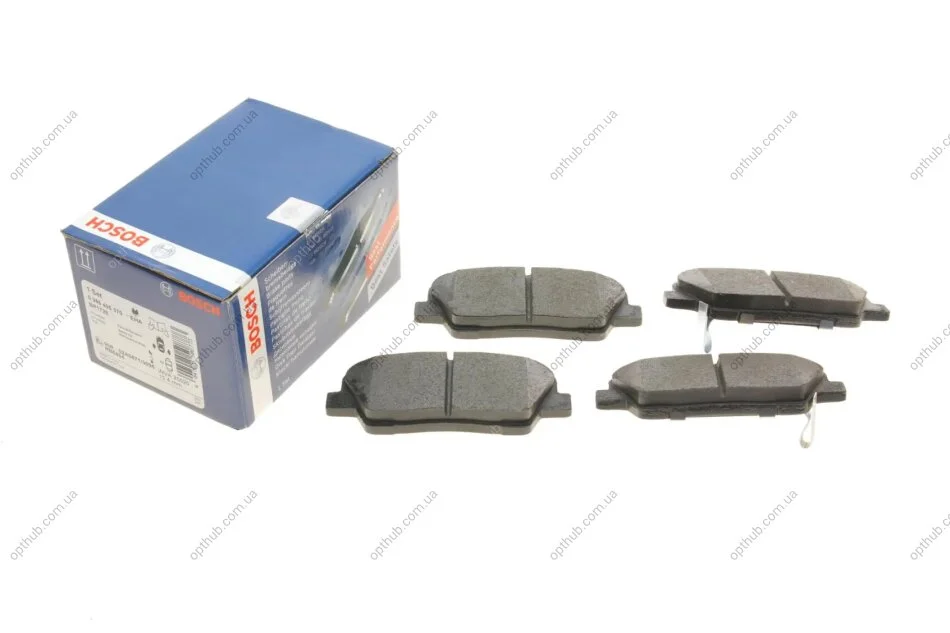 Колодка гальм. диск. HYUNDAI SANTA FE 2.0-2.4 09-, KIA SORENTO 2.0-2.4 09- задн. (вир-во Bosch) BOSCH 0 986 495 370 (фото 1)