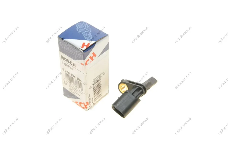 Датчик ABS (передній/задній) VW T5 03- (L) (opt-om) BOSCH 0 986 594 504 (фото 1)
