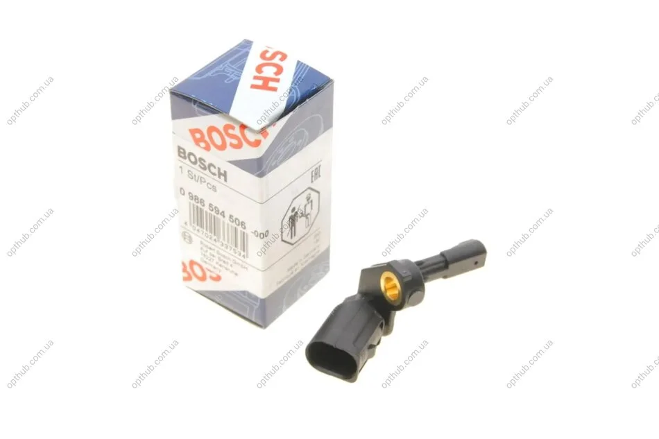 Датчик ABS (задній) Audi A3/VW Golf V 1.2-2.0 TFSI/TDI 03- (L) UA63 BOSCH 0 986 594 506 (фото 1)