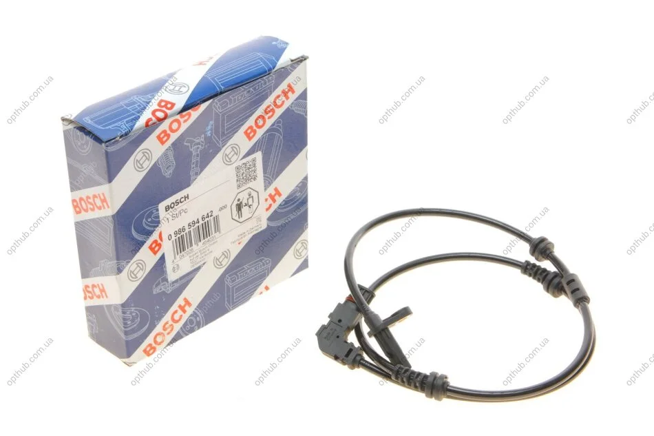 Датчик ABS (передній) MB S-class (W221) 05-13 0 986 594 642 (opt-om) BOSCH 0986594642 (фото 1)