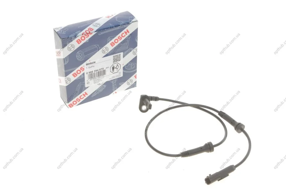 Датчик ABS (задній) Renault Master 10- (opt-om) BOSCH 0 986 594 670 (фото 1)