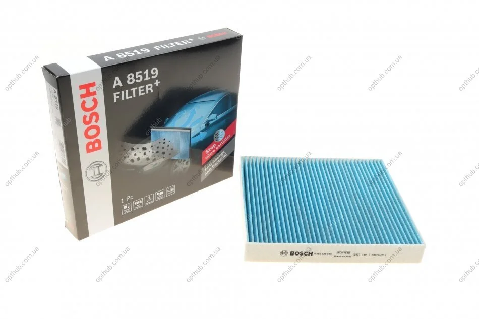 Фільтр салону Nissan Almera II/Primera 00- (вугільний/антиалергенний) UA63 BOSCH 0 986 628 519 (фото 1)