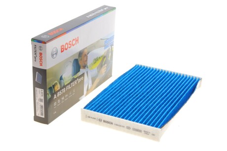 Фільтр салону Citroen C3 Aircross 1.2-1.6 17- (вугільний/антиалергенний/антибактеріальн (opt-om) BOSCH 0 986 628 578