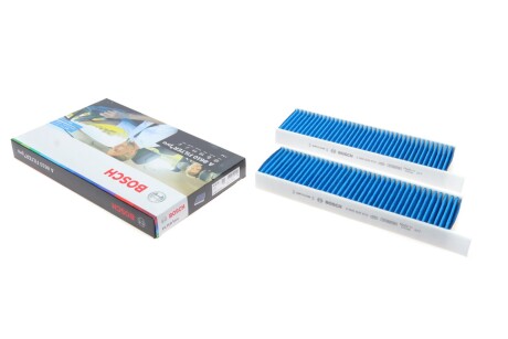 Фільтр салону Citroen Berlingo/Peugeot Partner 08- (к-кт 2шт.) (вугільний/антиалергенний/ан UA63 BOSCH 0 986 628 610