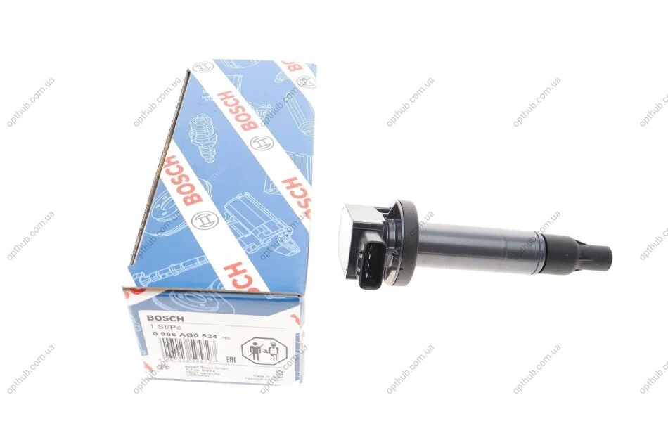 Котушка запалювання Toyota Aygo 1.0 14- (opt-om) BOSCH 0 986 AG0 524 (фото 1)