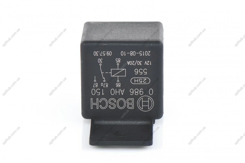 Реле універсальне (12В, 30А, кількість з\'єднань: 5) BOSCH 0986AH0150 (фото 1)