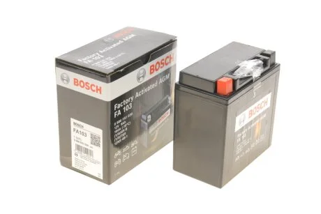 Акумуляторна батарея 9Ah/100A (135x75x139/+L/B0) (AGM) Factory Activated AGM UA63 BOSCH 0 986 FA1 030