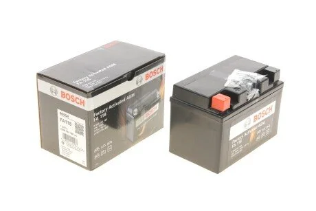 Акумулятор Bosch мото AGM 12В/10Ач/145А BOSCH 0986FA1180
