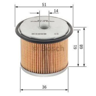 Паливний фільтр MAN M90 D0824LF01-D2865LF02 08.87-06.97 BOSCH 1457429230